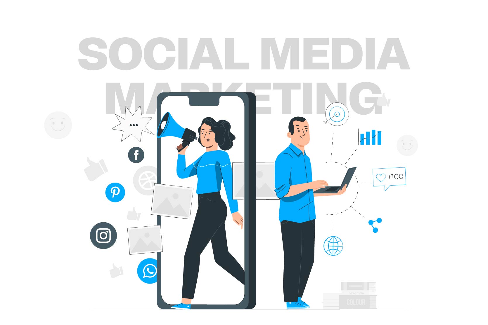 Social Media Marketing Image for the blog